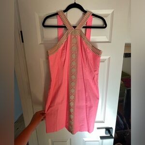 NWT Lilly Pulitzer mini dress with gold detail